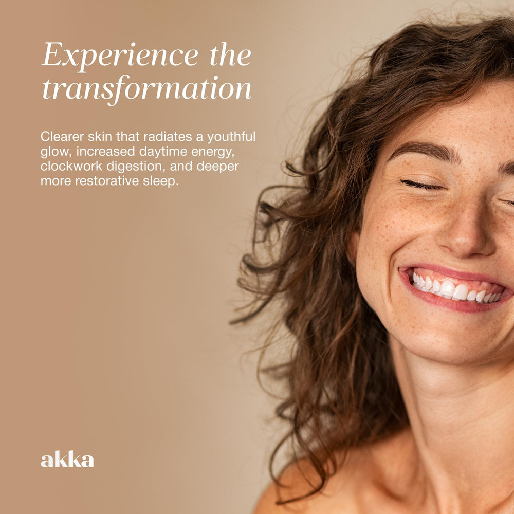 AKKA cápsula abierta con polvo para ver formulación activa