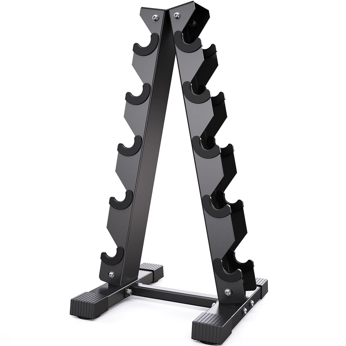 AKYEN soporte A-Frame frontal mostrando orden y ahorro de espacio