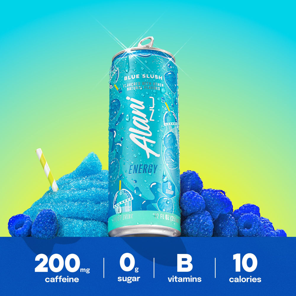 Alani Nu etiqueta con ingredientes y beneficios visibles