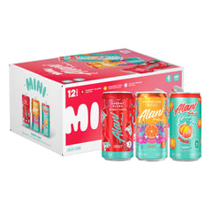 Alani Nu pack frontal mostrando las tres latas y diseño llamativo