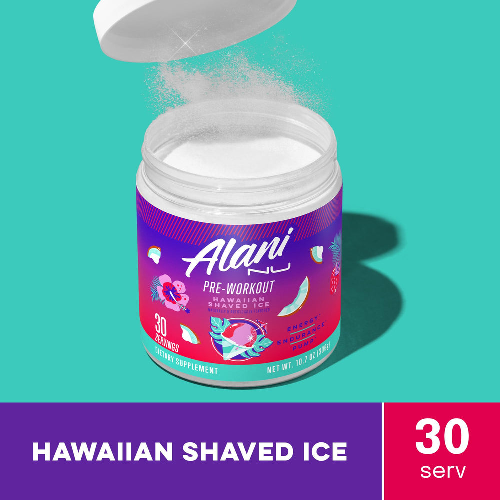Alani Nu textura en polvo fina, mezcla rápida y sin grumos