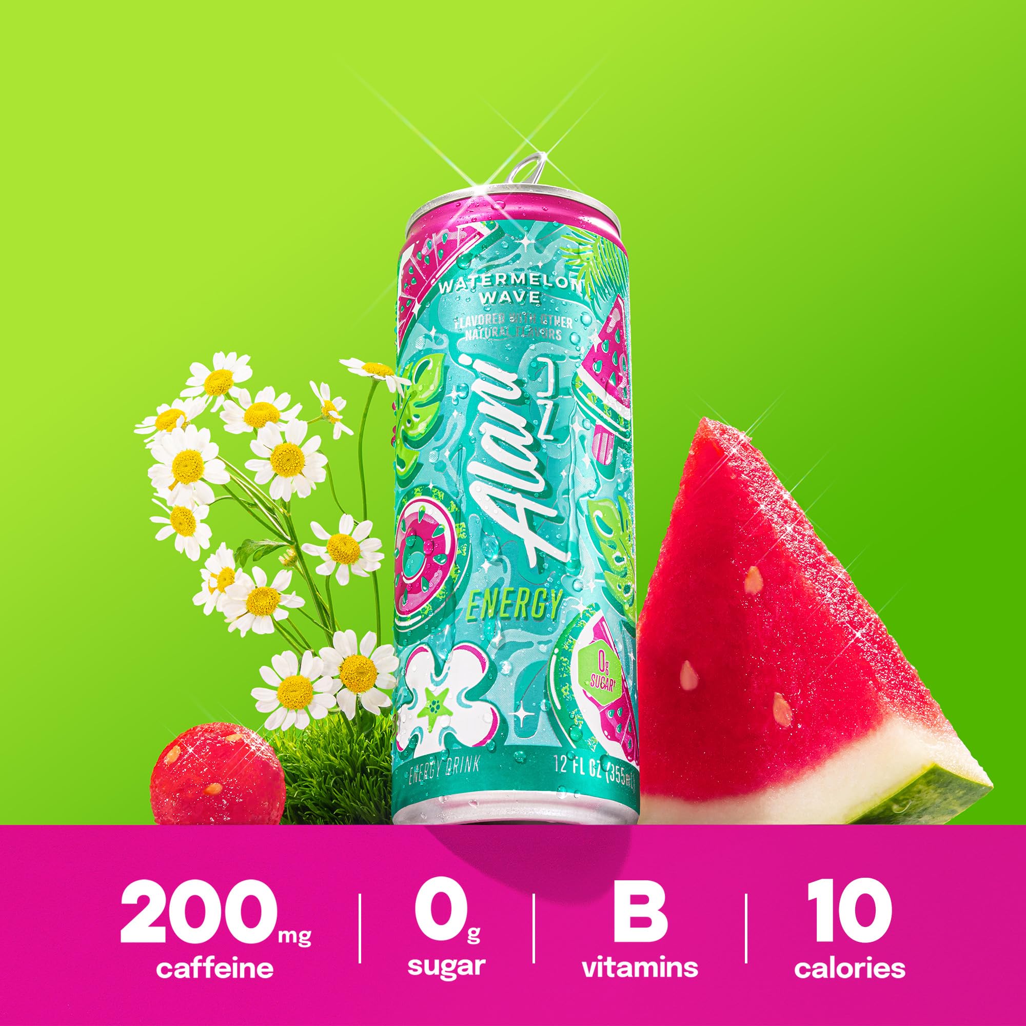 Alani Nu lata abierta con ligera espuma que sugiere frescura