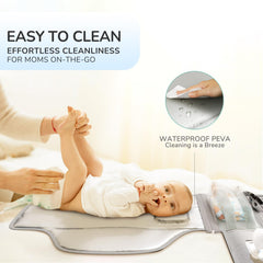 Alatino memory foam pillow detail showing head support for baby