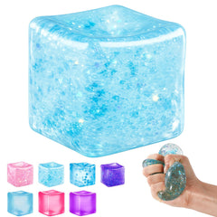 AlbTemp cubo frontal mostrando forma y color para alivio táctil