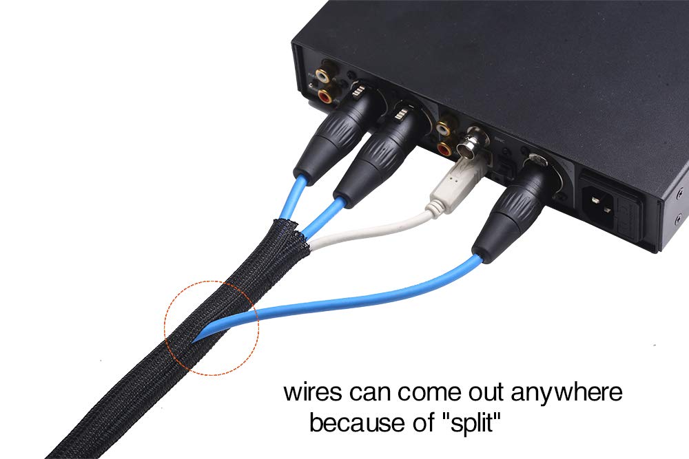 Alex Tech funda en uso sobre escritorio protegiendo cables USB y HDMI