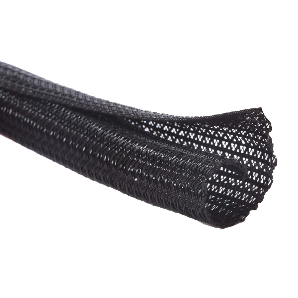 Alex Tech tubo protector frontal mostrando rollo y color negro, organización eficaz