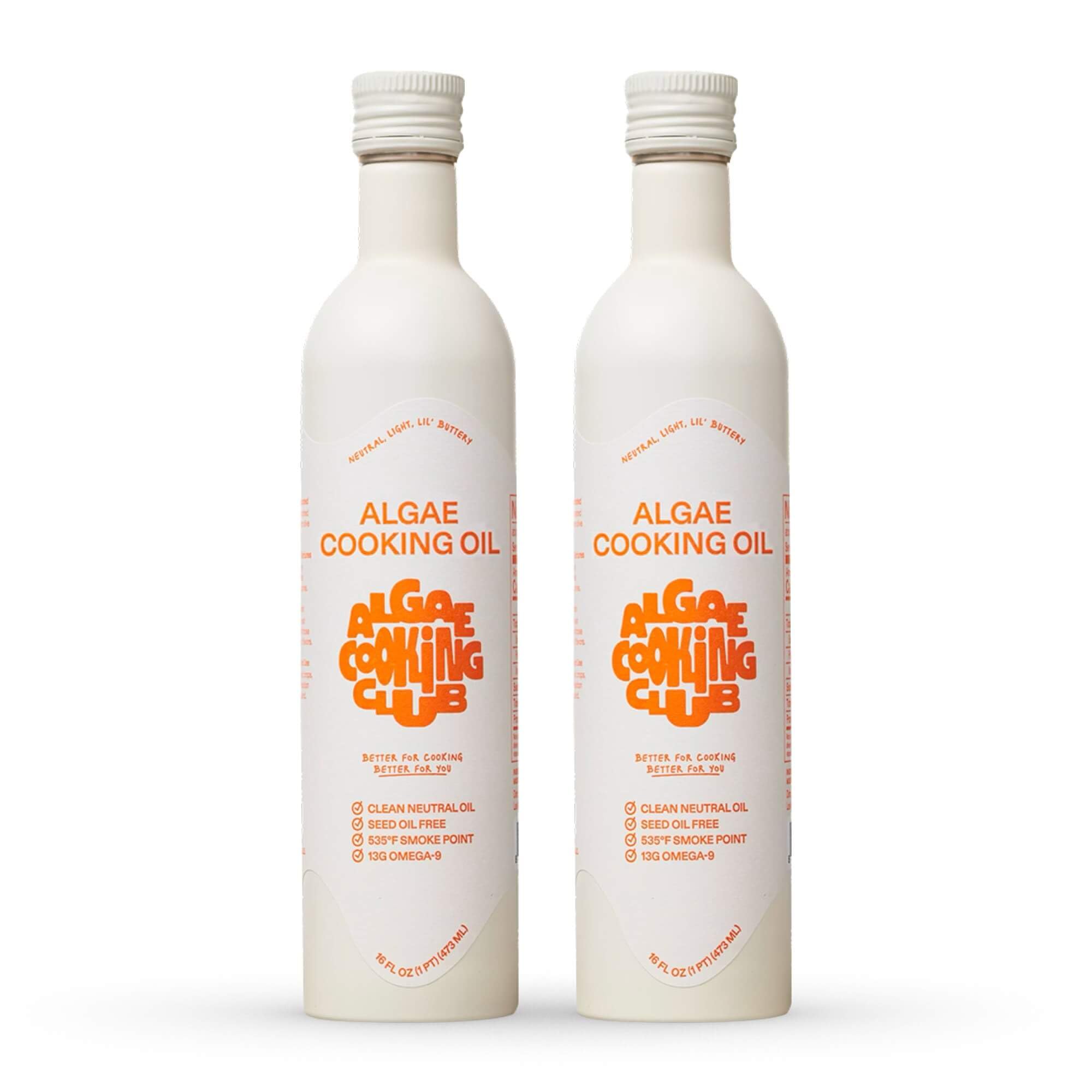 Algae Cooking Club frente del envase mostrando diseño y volumen práctico