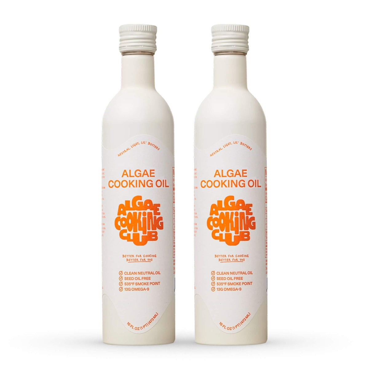 Algae Cooking Club frente del envase mostrando diseño y volumen práctico