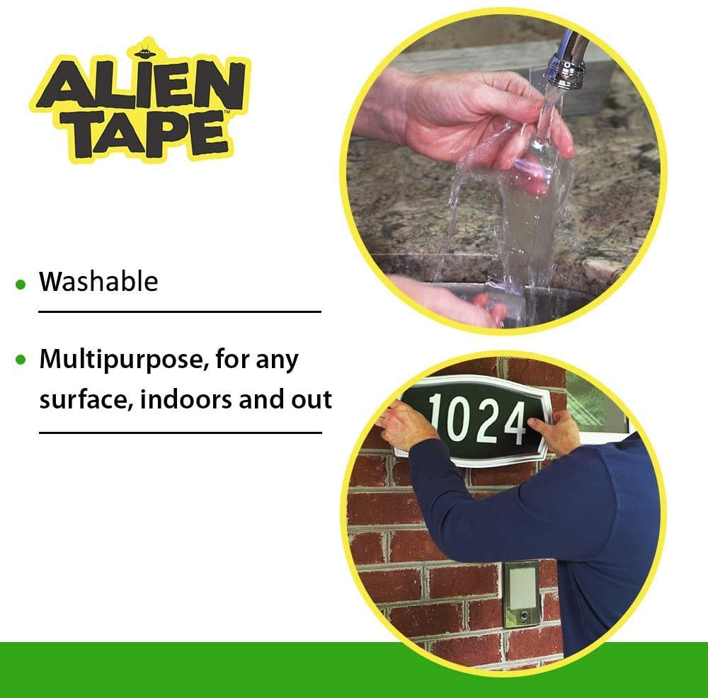 ALIEN TAPE fijando un marco en la pared sin clavos, sujeción segura