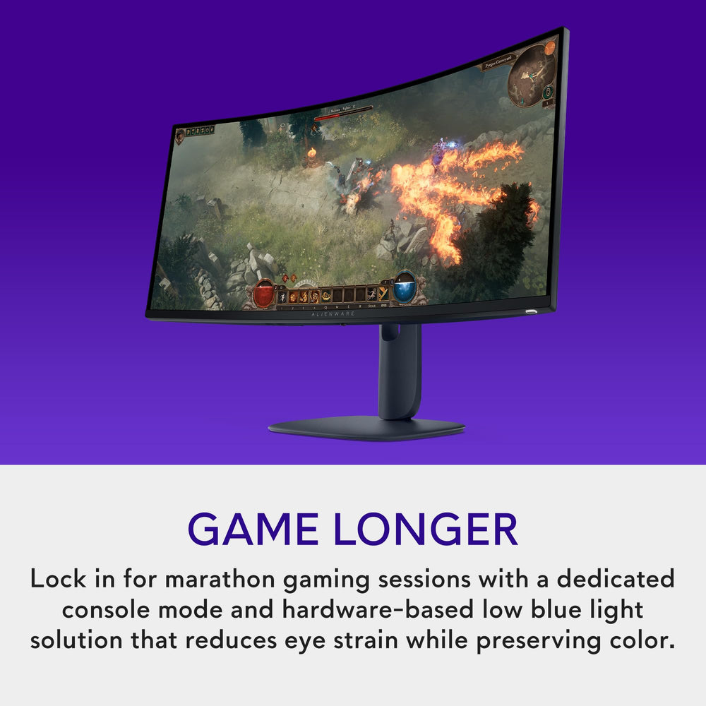 Alienware AW3425DWM montaje en brazo VESA, ajuste ergonómico sencillo