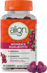 Align envase frontal de gomitas para mujer, presentación clara y práctica