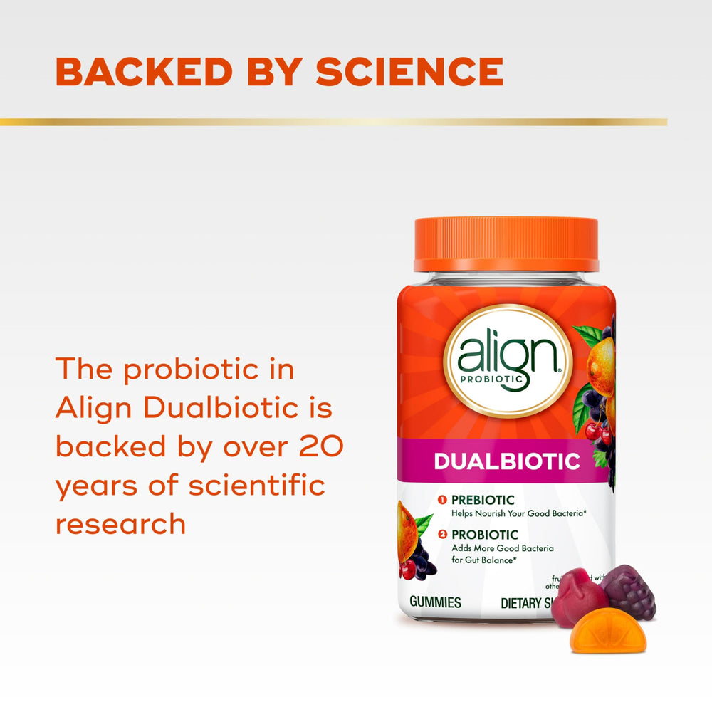 Align etiqueta con ingredientes Bacillus coagulans e inulina visibles