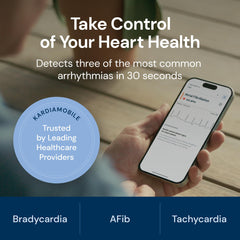 AliveCor KardiaMobile 6L Max app mostrando informe EKG claro para revisión médica