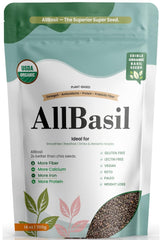 All Basil paquete frontal mostrando tamaño y sellado, ideal para despensa