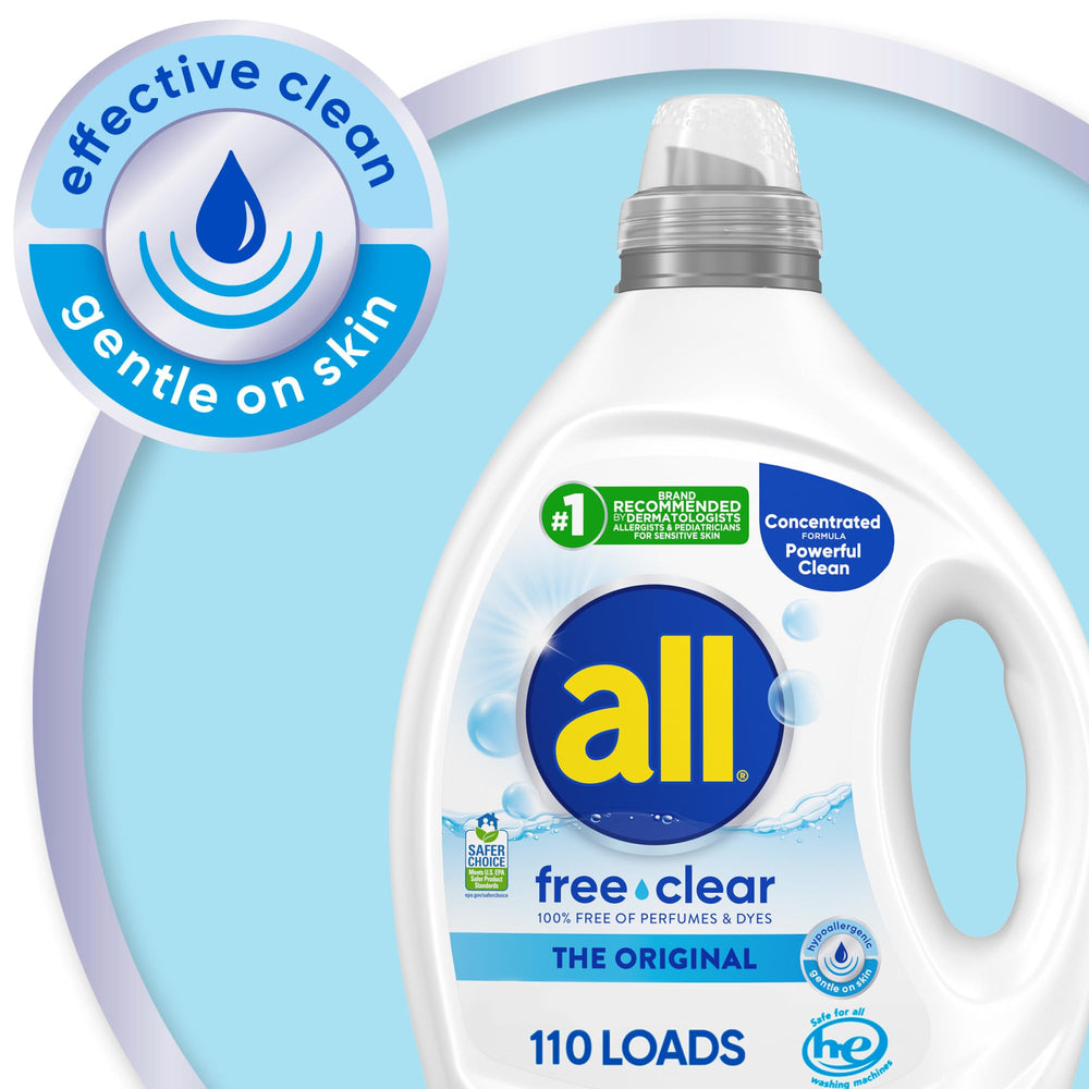 all free clear comparación de tamaño destacando rendimiento por carga