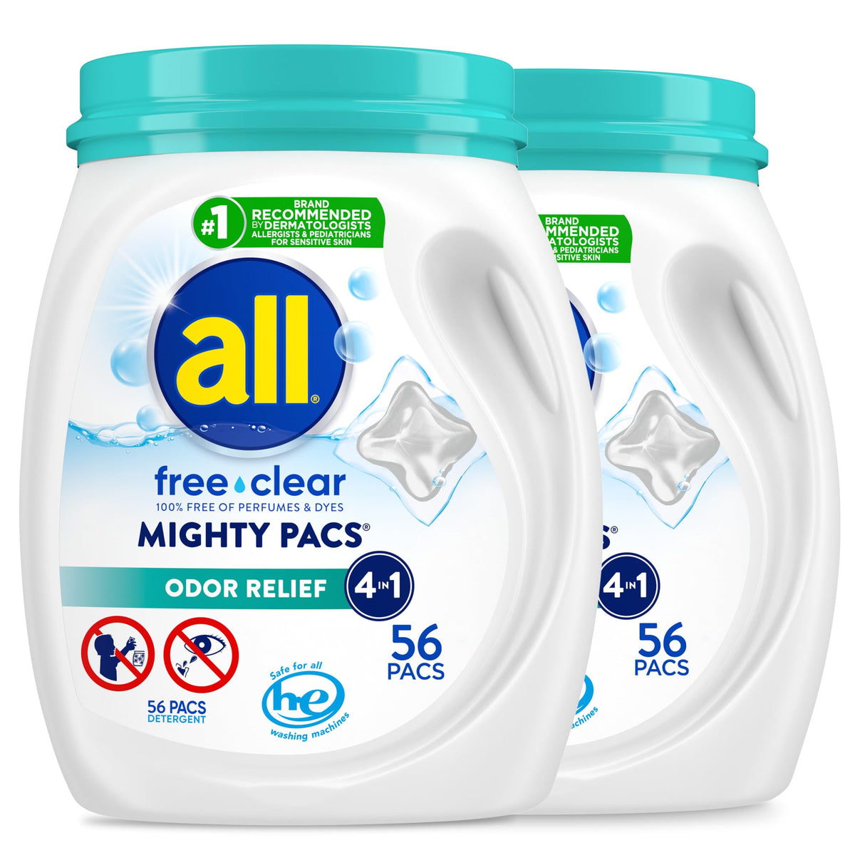 all free clear tarrina frontal mostrando 56 pacs y facilidad de uso