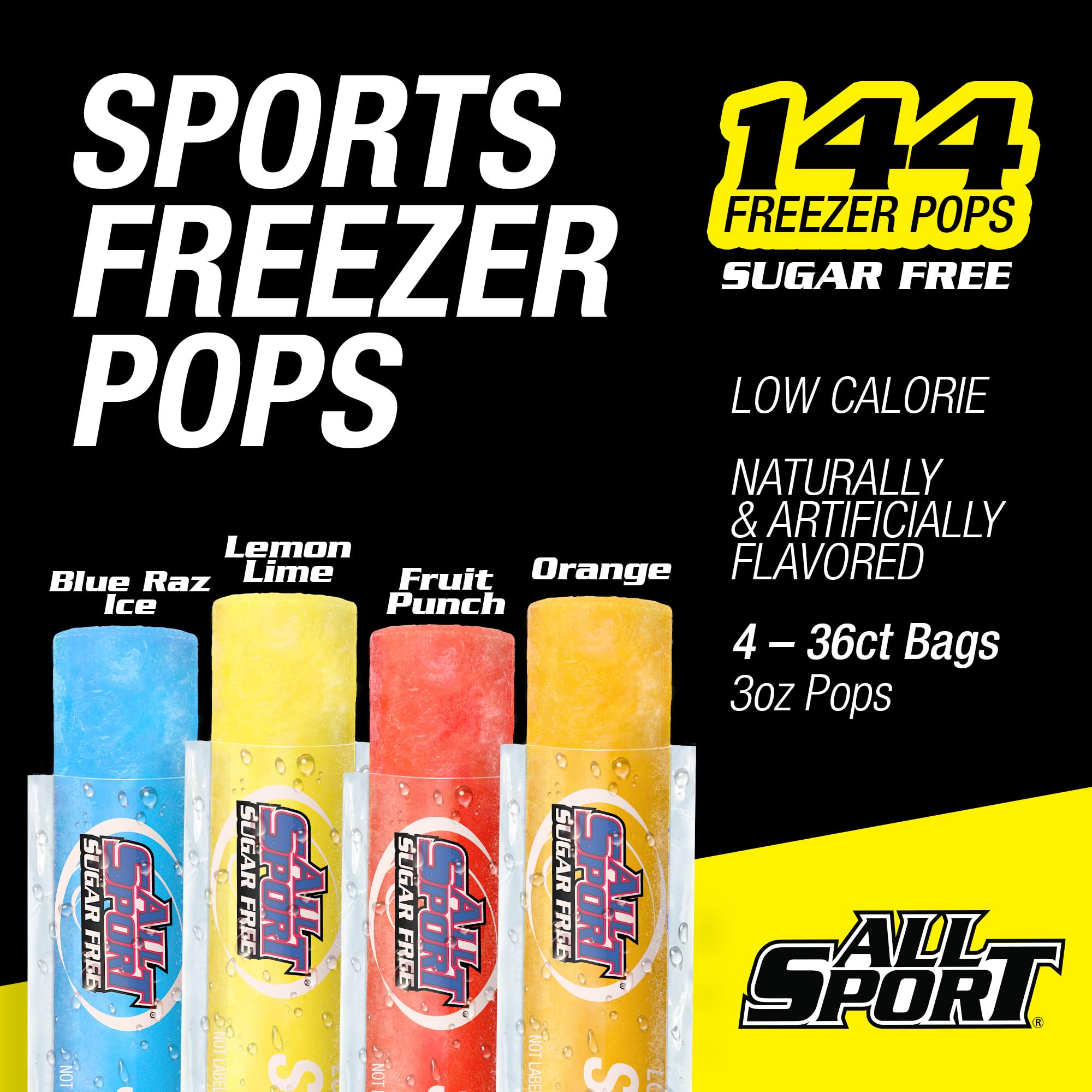 All Sport primer plano de la textura de la paleta y su color vibrante