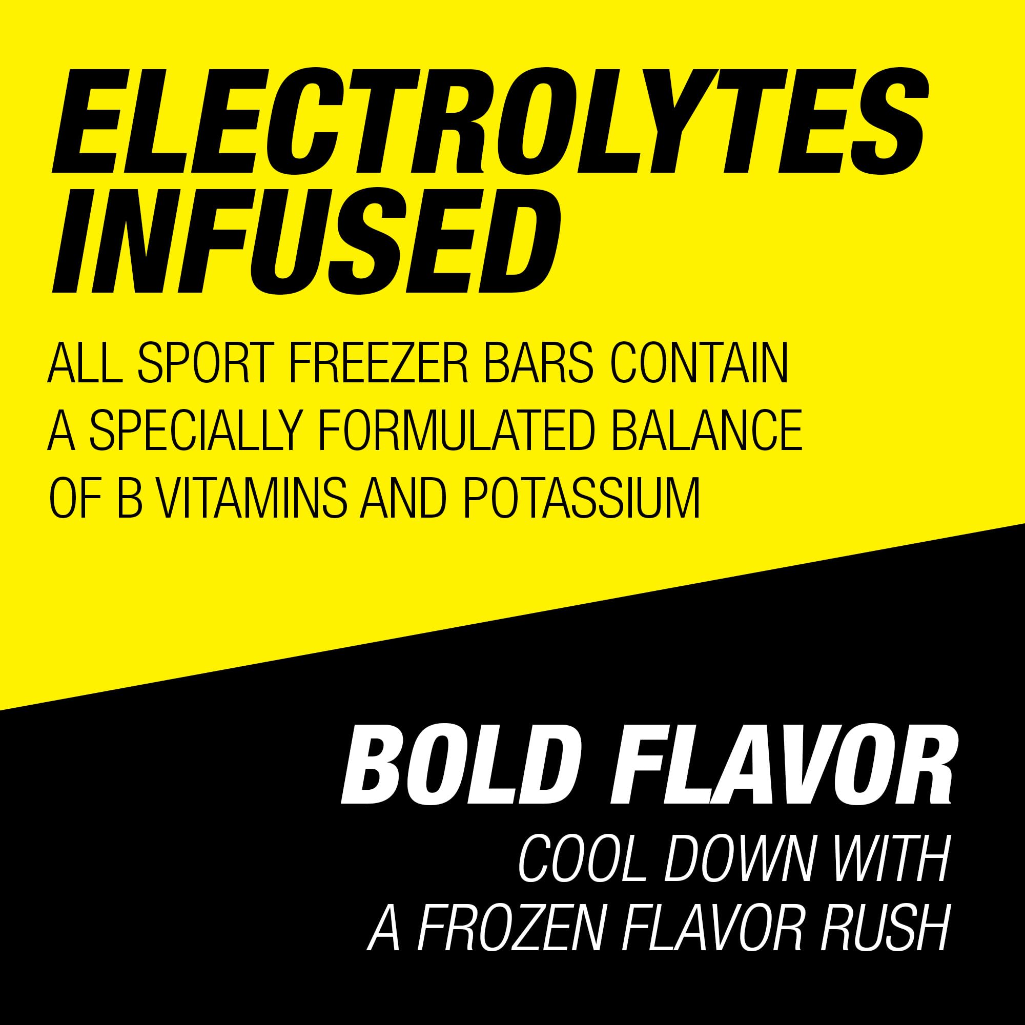 All Sport paleta en uso por deportista para refrescarse y reponer electrolitos