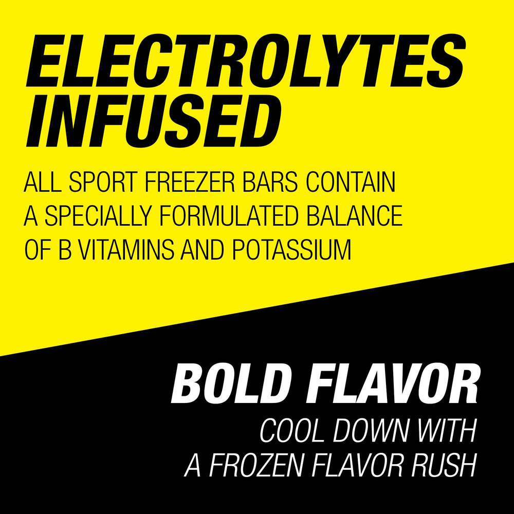 All Sport paleta en uso por deportista para refrescarse y reponer electrolitos