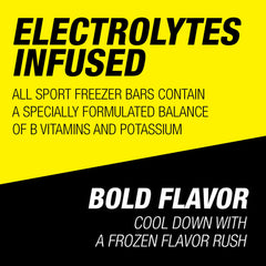 All Sport paleta en uso por deportista para refrescarse y reponer electrolitos