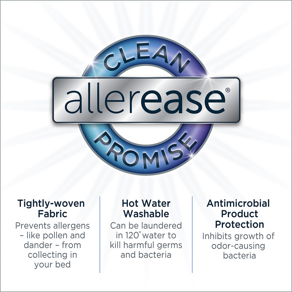 Aller-Ease protector colocado en colchón queen muestra ajuste