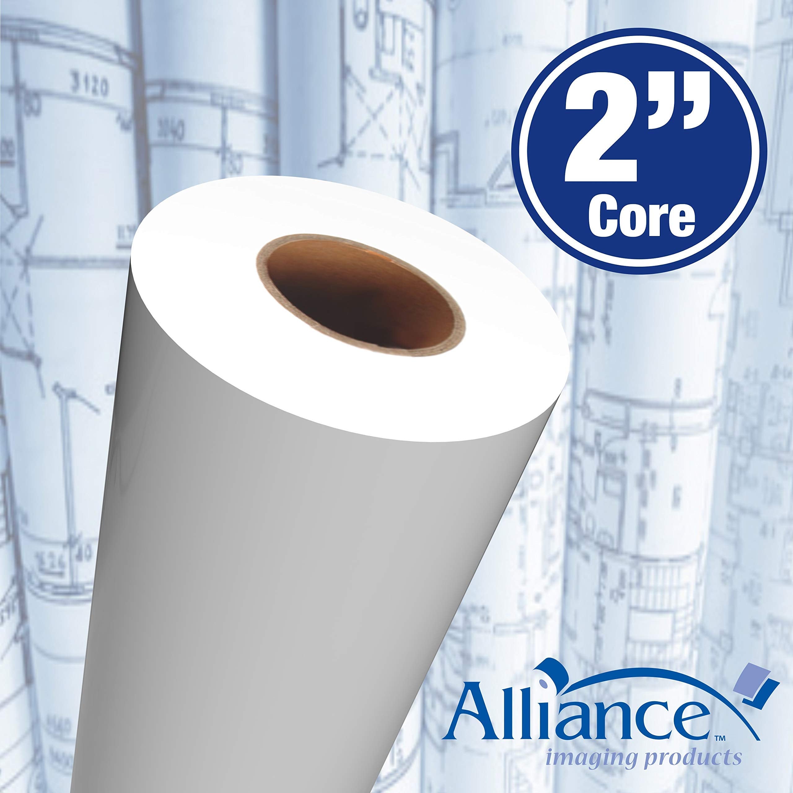 Alliance núcleo de 2 pulgadas visto de cerca que garantiza ajuste estable en plotters