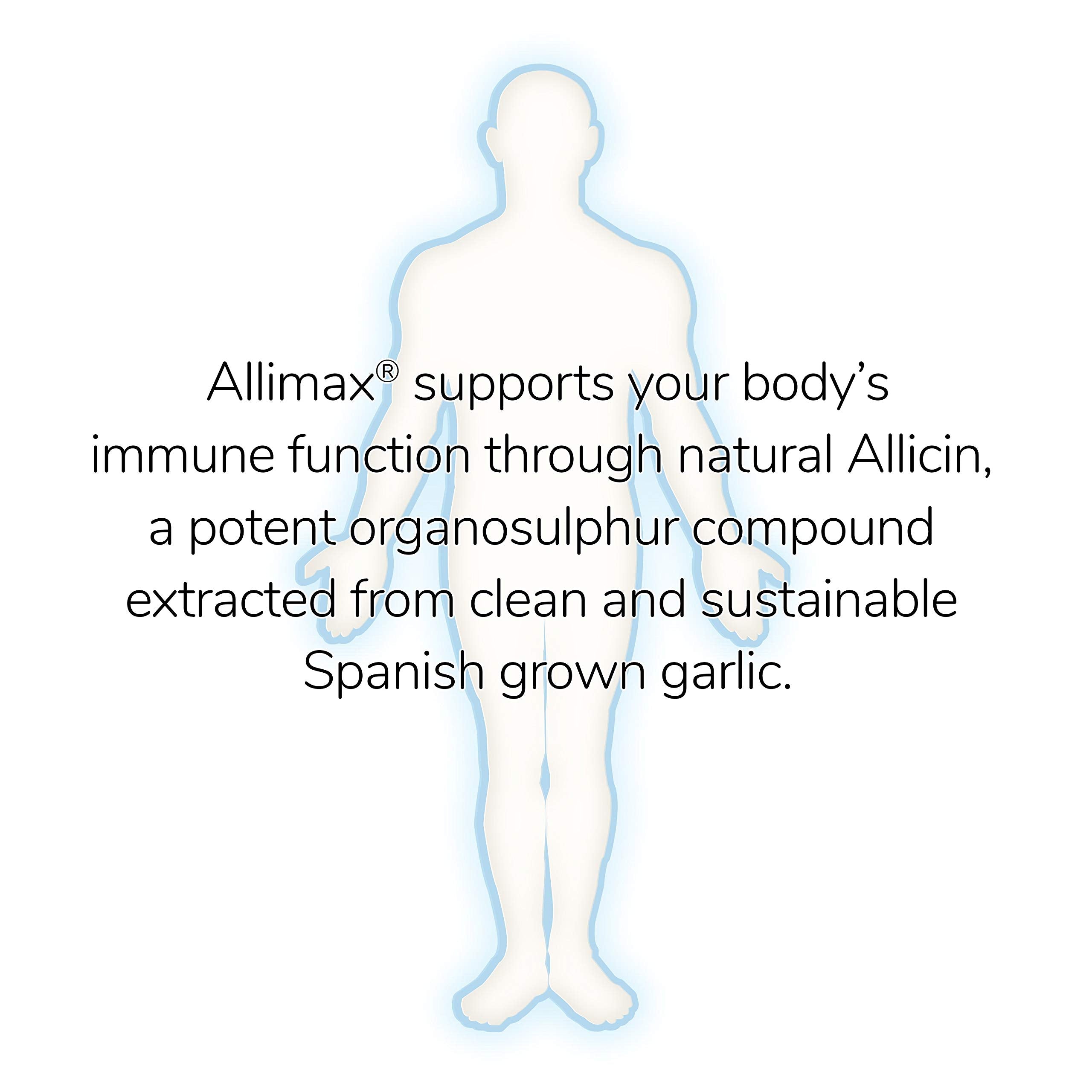Allimax cápsula en mano para comparar tamaño y facilidad de uso