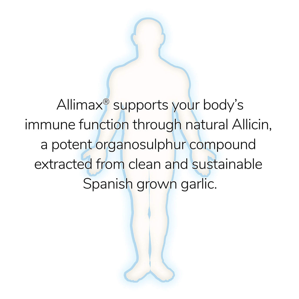 Allimax cápsula en mano para comparar tamaño y facilidad de uso