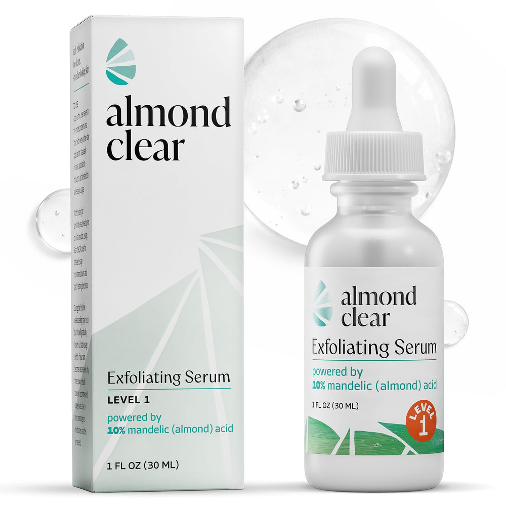 Almond Clear frente del envase mostrando diseño y cantidad