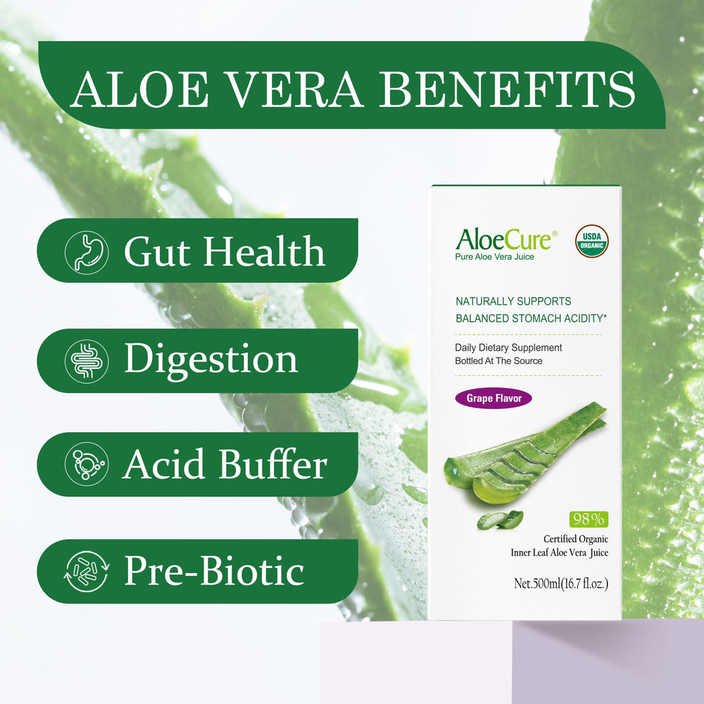AloeCure textura cercana del jugo de aloe para ver pureza y gel