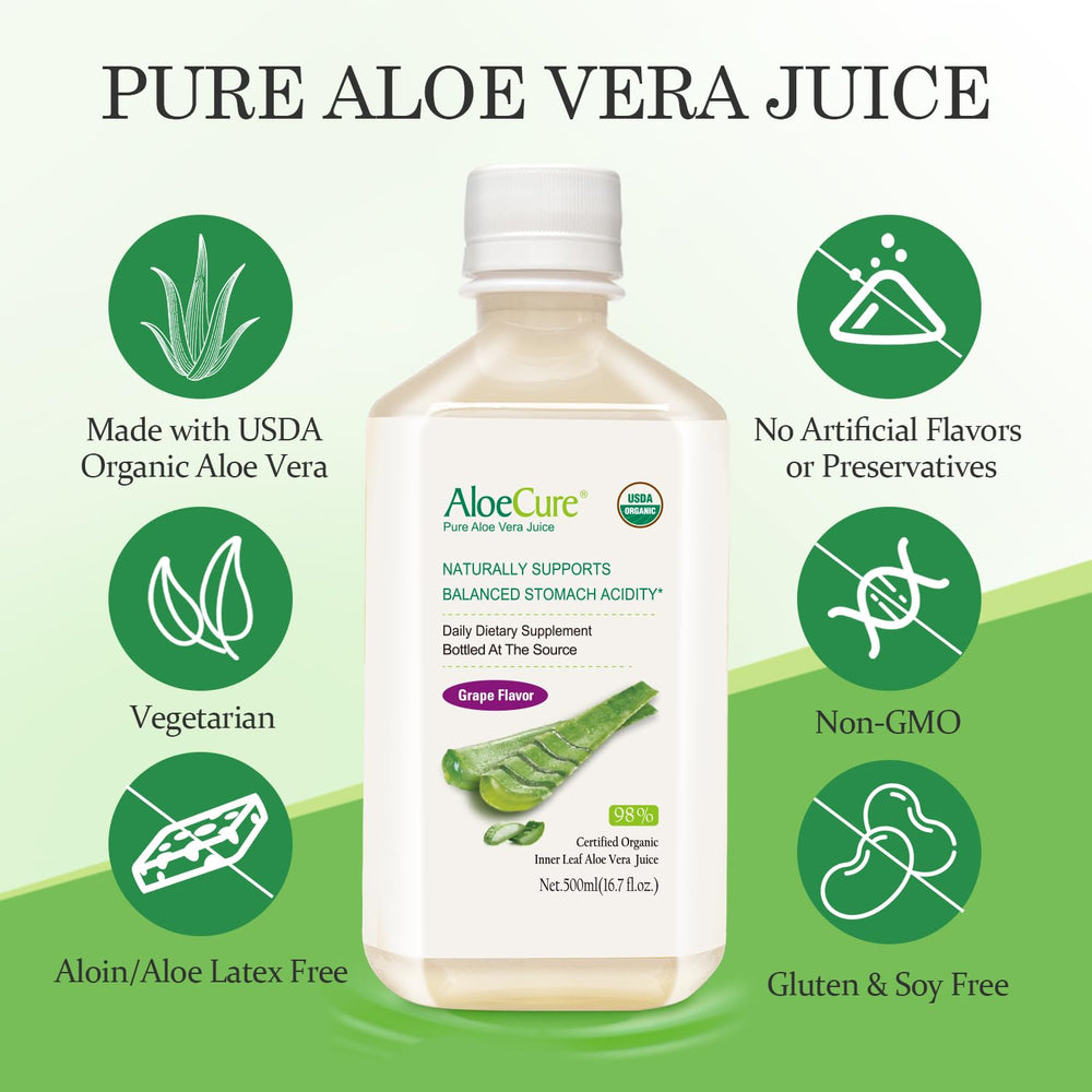 AloeCure botella en mano para comparar escala y volumen