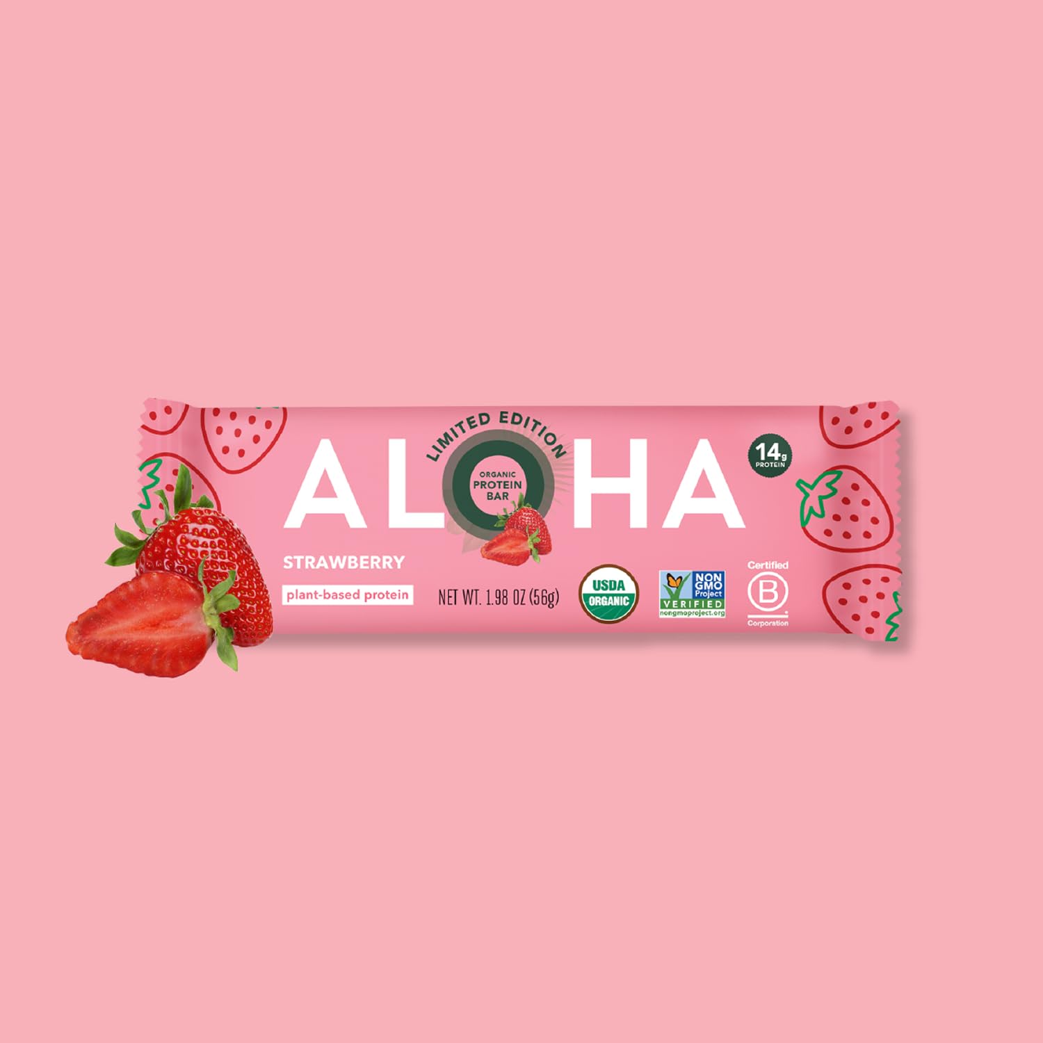 ALOHA barra en picnic al aire libre transmitiendo consumo saludable