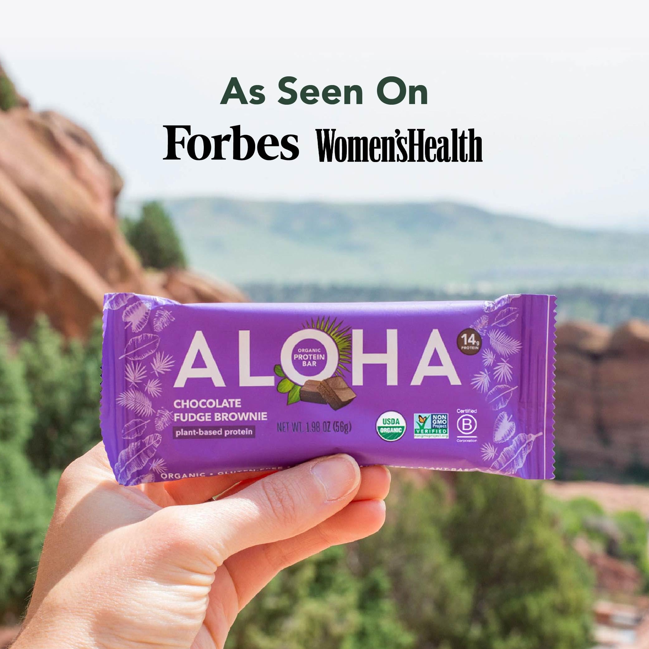 ALOHA etiqueta con certificaciones orgánicas y Non-GMO que genera confianza
