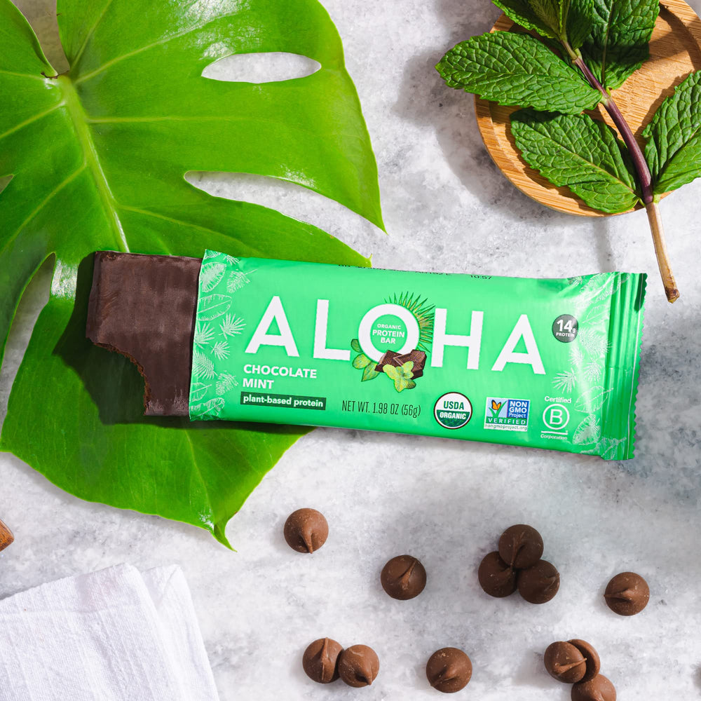ALOHA etiqueta trasera con información nutricional y transparencia