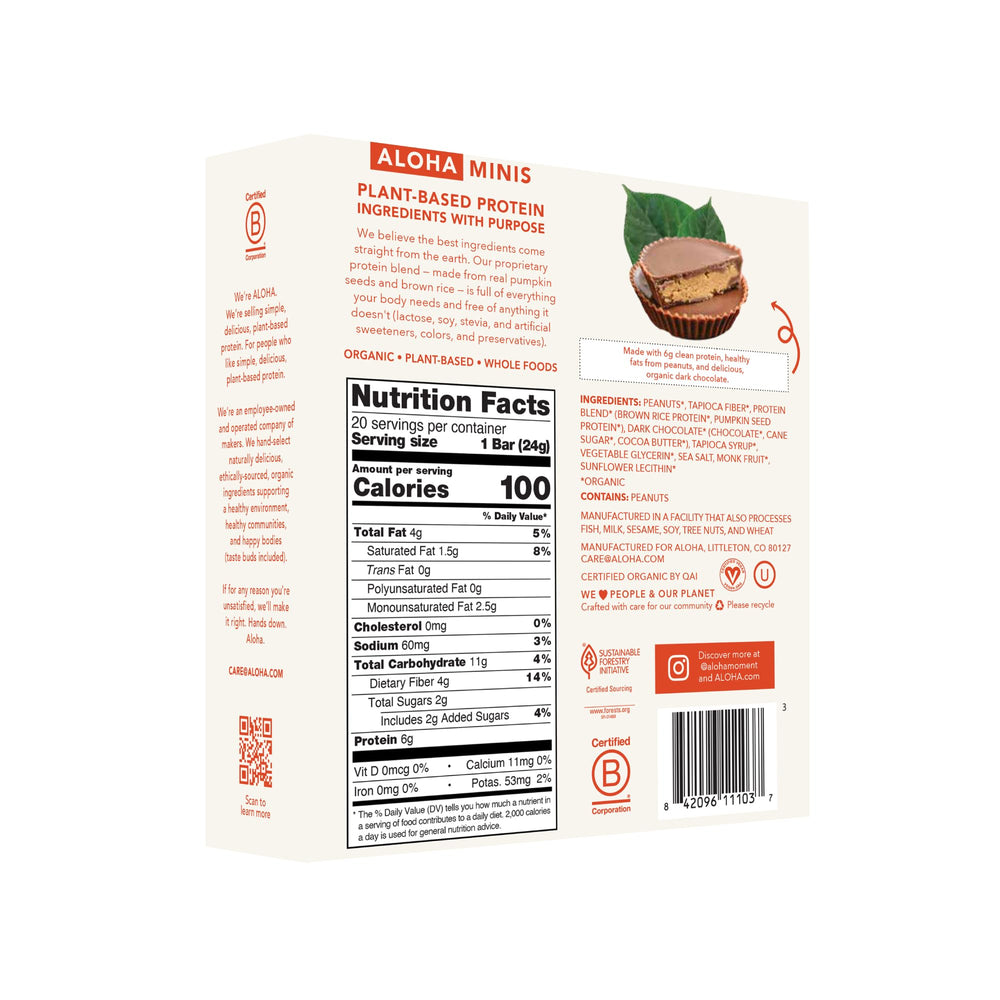 ALOHA ingredientes orgánicos mostrando semillas y arroz para origen natural