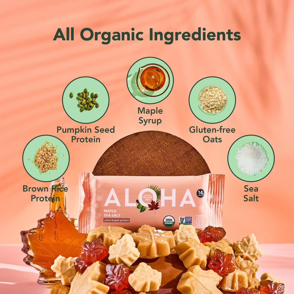 ALOHA barrita abierta mostrando interior denso y nutritivo para saciedad