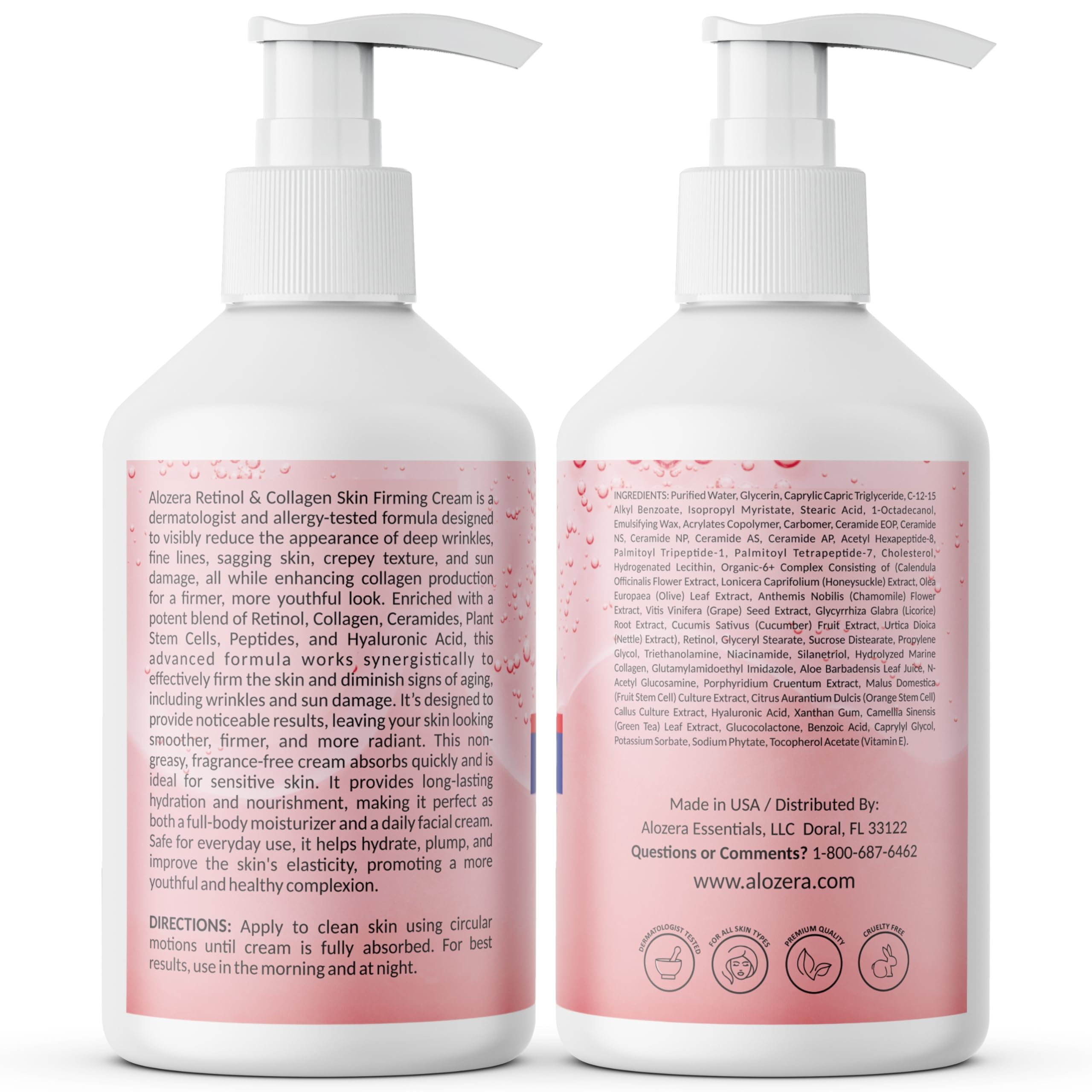 Alozera botella junto a aloe vera destacando ingredientes botánicos orgánicos