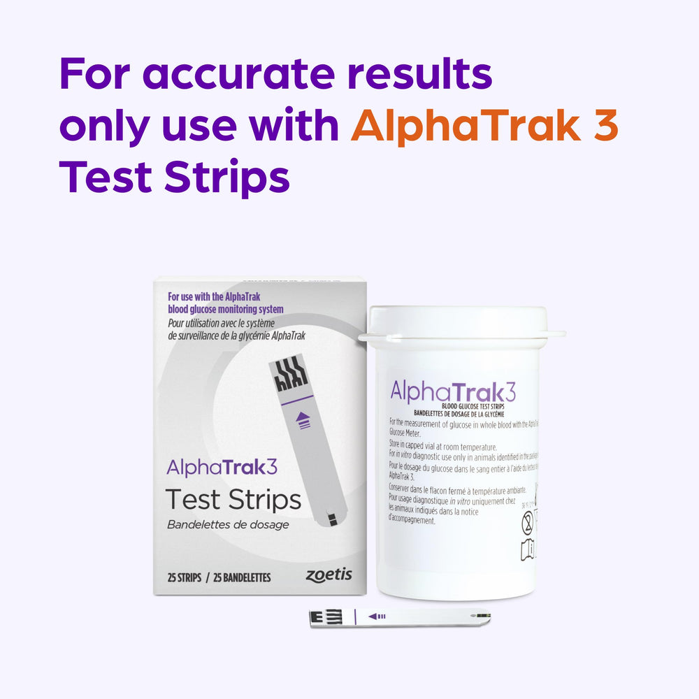 AlphaTRAK comparación de tamaño de medidor con manos para referencia de escala