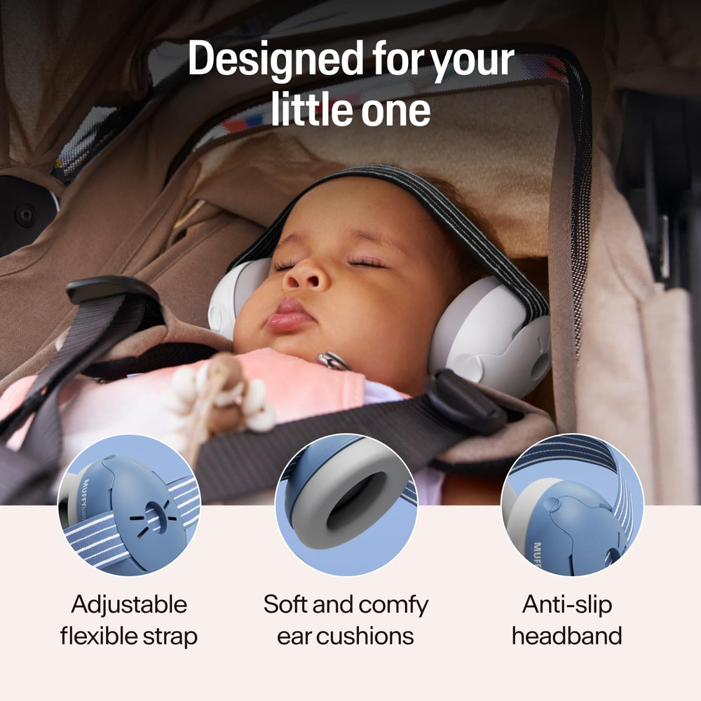 Alpine Muffy Baby diadema ajustable antideslizante que asegura buen calce