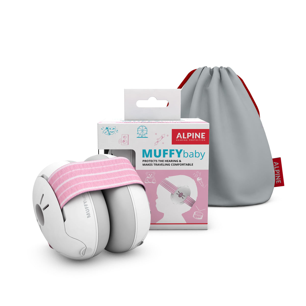 Alpine Muffy Baby frontal mostrando diseño cómodo y seguro