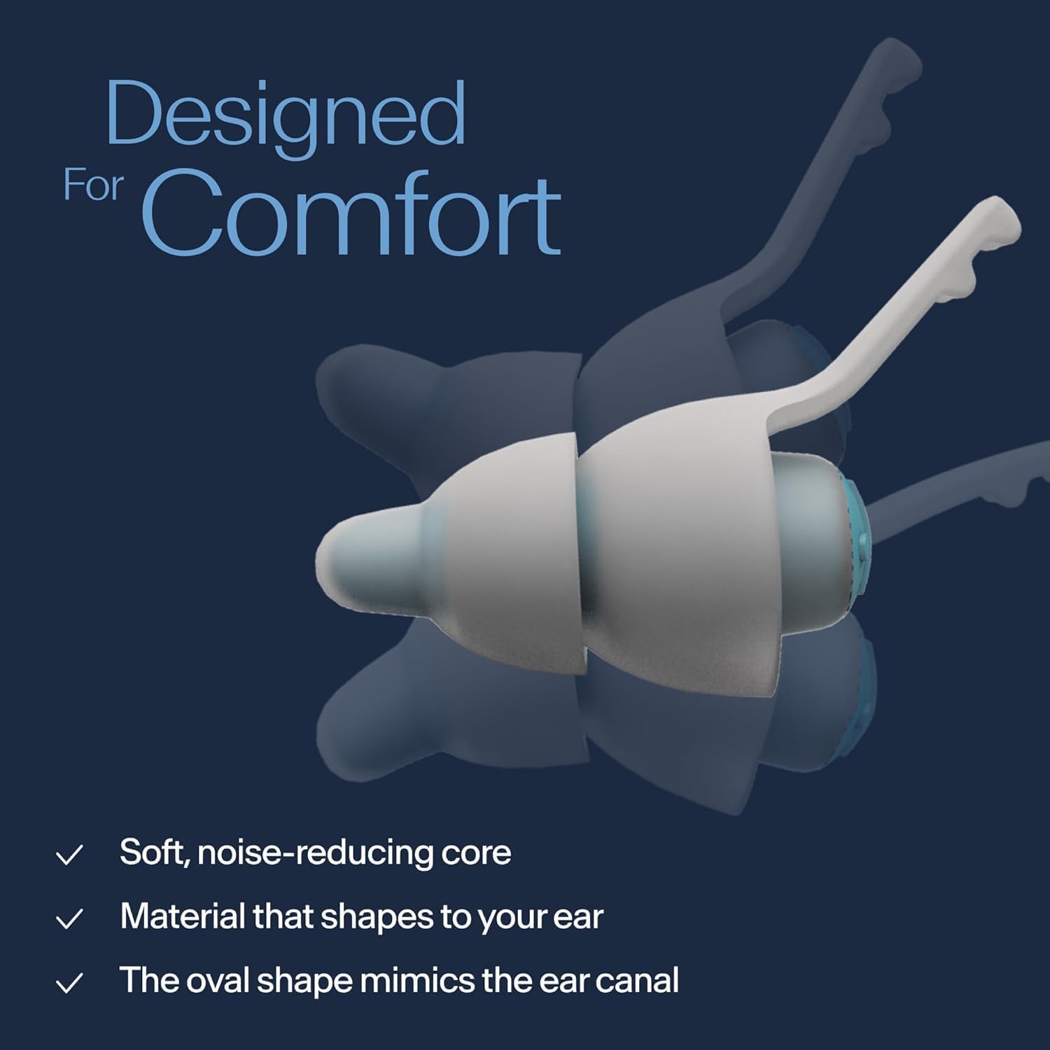 Alpine SleepDeep en uso durmiendo de lado para confort en la almohada