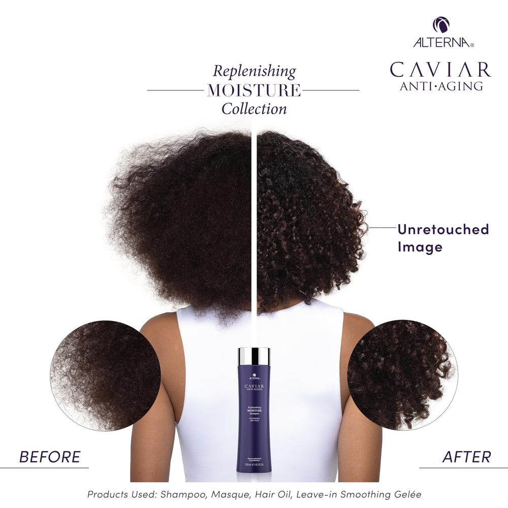 Alterna shampoo in hands illustrating creamy consistency for thorough coverage
