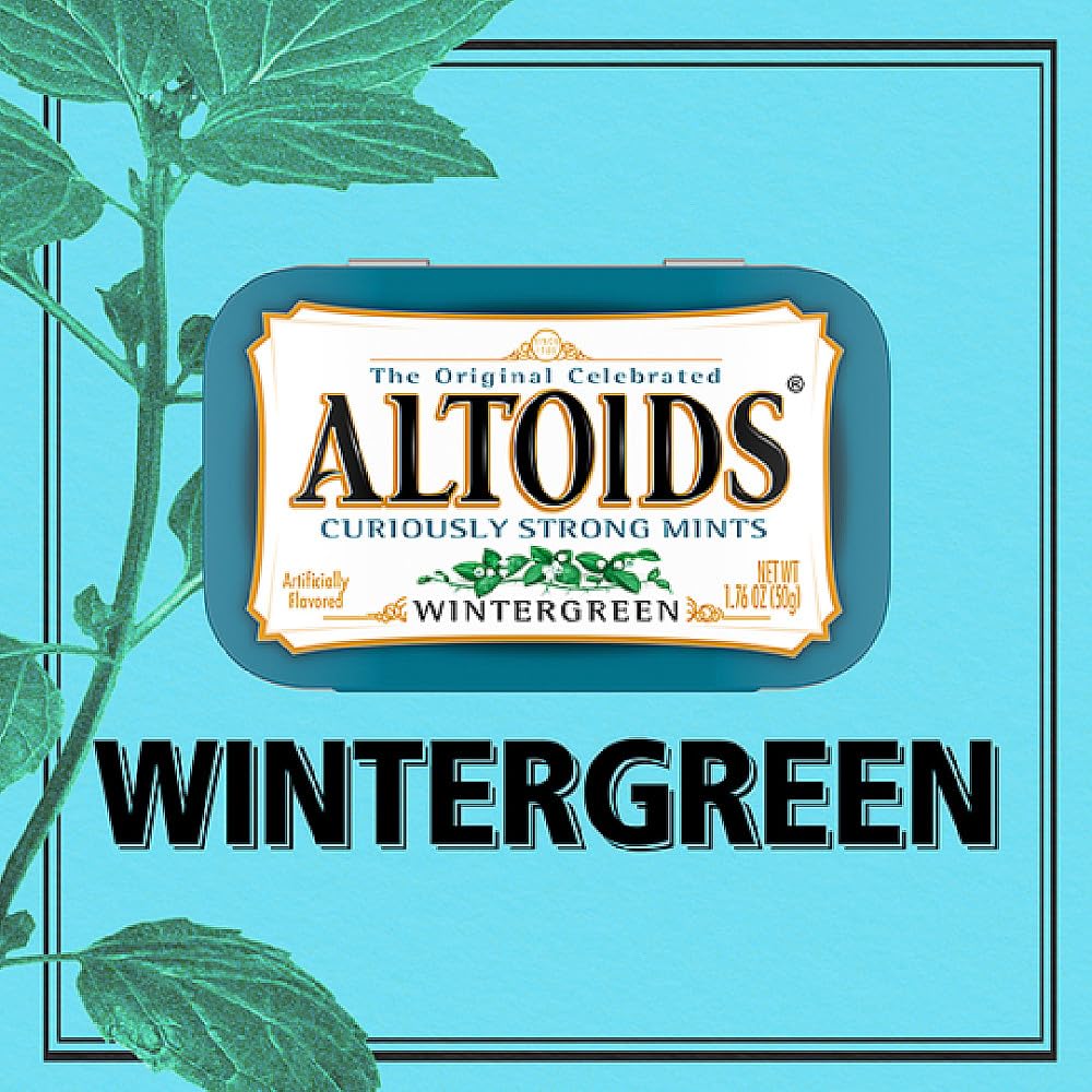 Altoids presentación estilizada sobre mesa como regalo o detalle