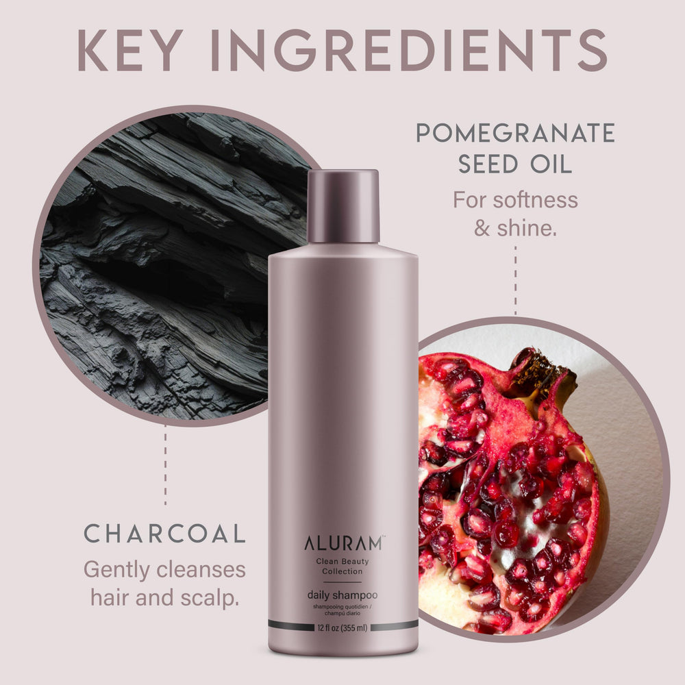 ALURAM etiqueta con ingredientes clave y perfil limpio