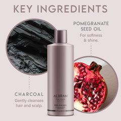 ALURAM etiqueta con ingredientes clave y perfil limpio