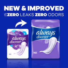 Always Discreet primer plano del núcleo RapidDry absorción rápida y seca