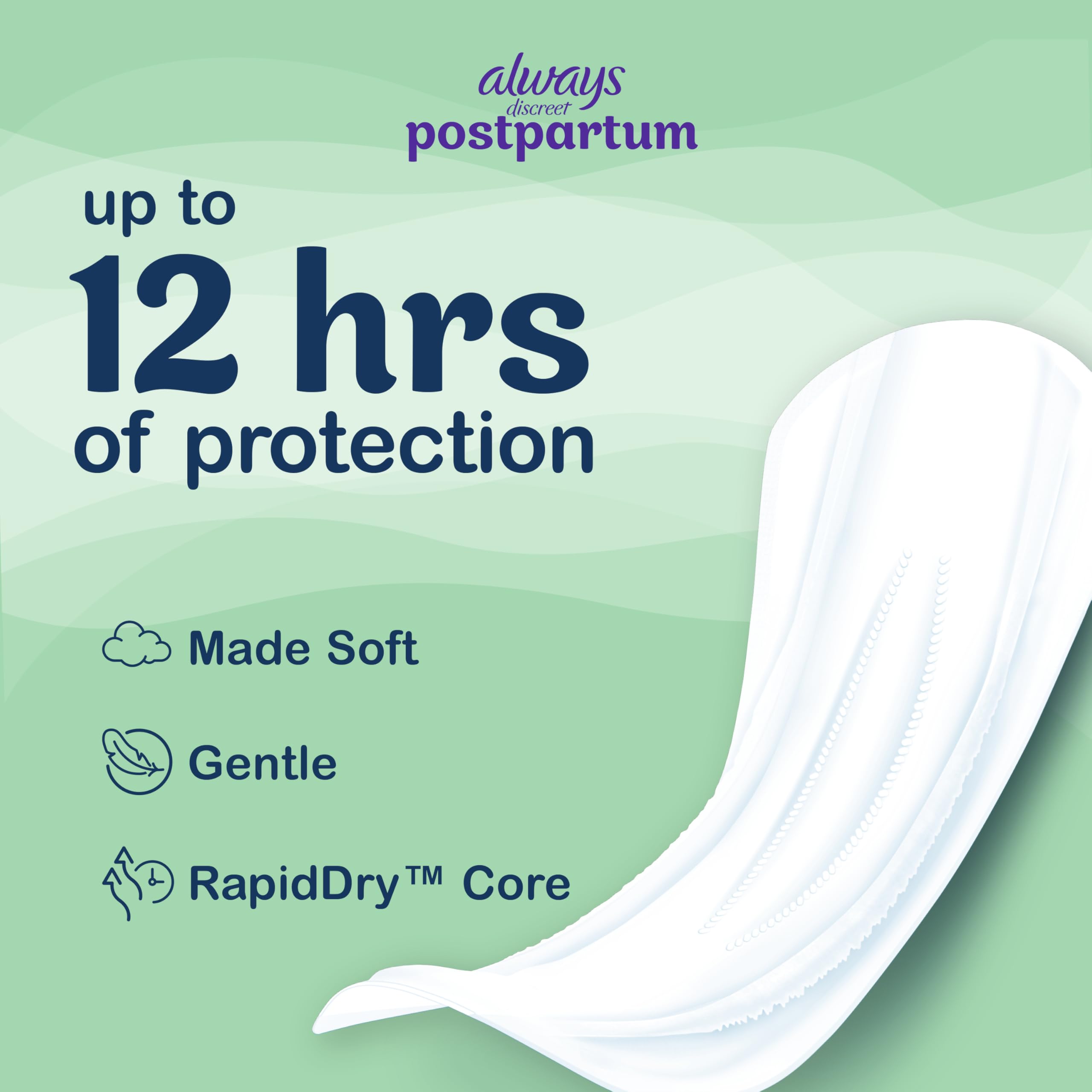 Always Discreet textura superior suave que protege piel sensible