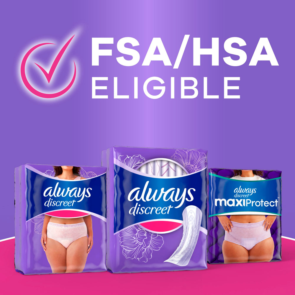 Always Discreet protector en contexto cotidiano aportando confianza al vestir