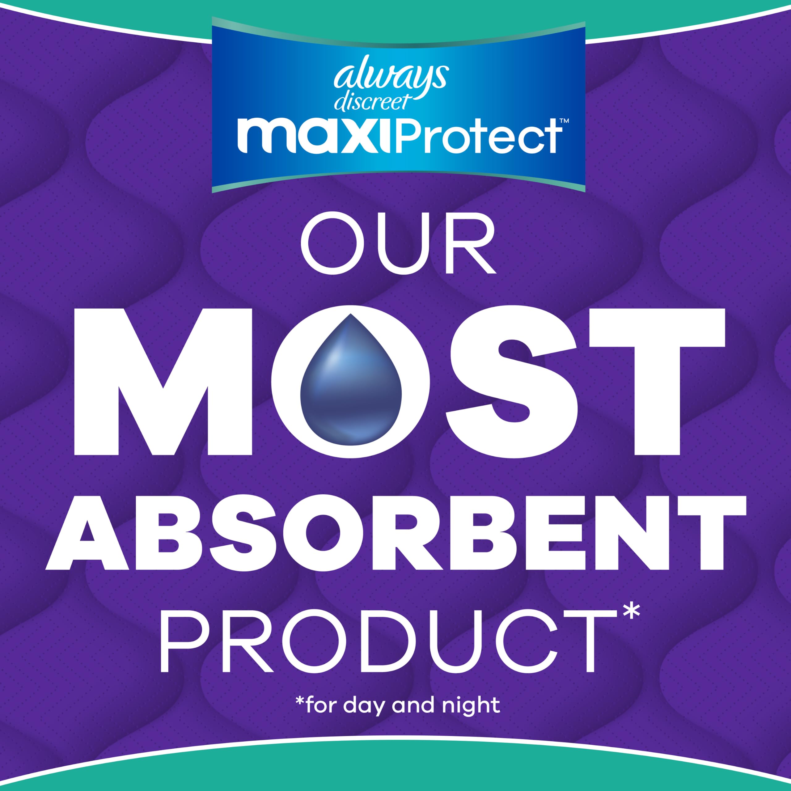 Always Discreet absorbent core cross-section illustrating rapid gel locking