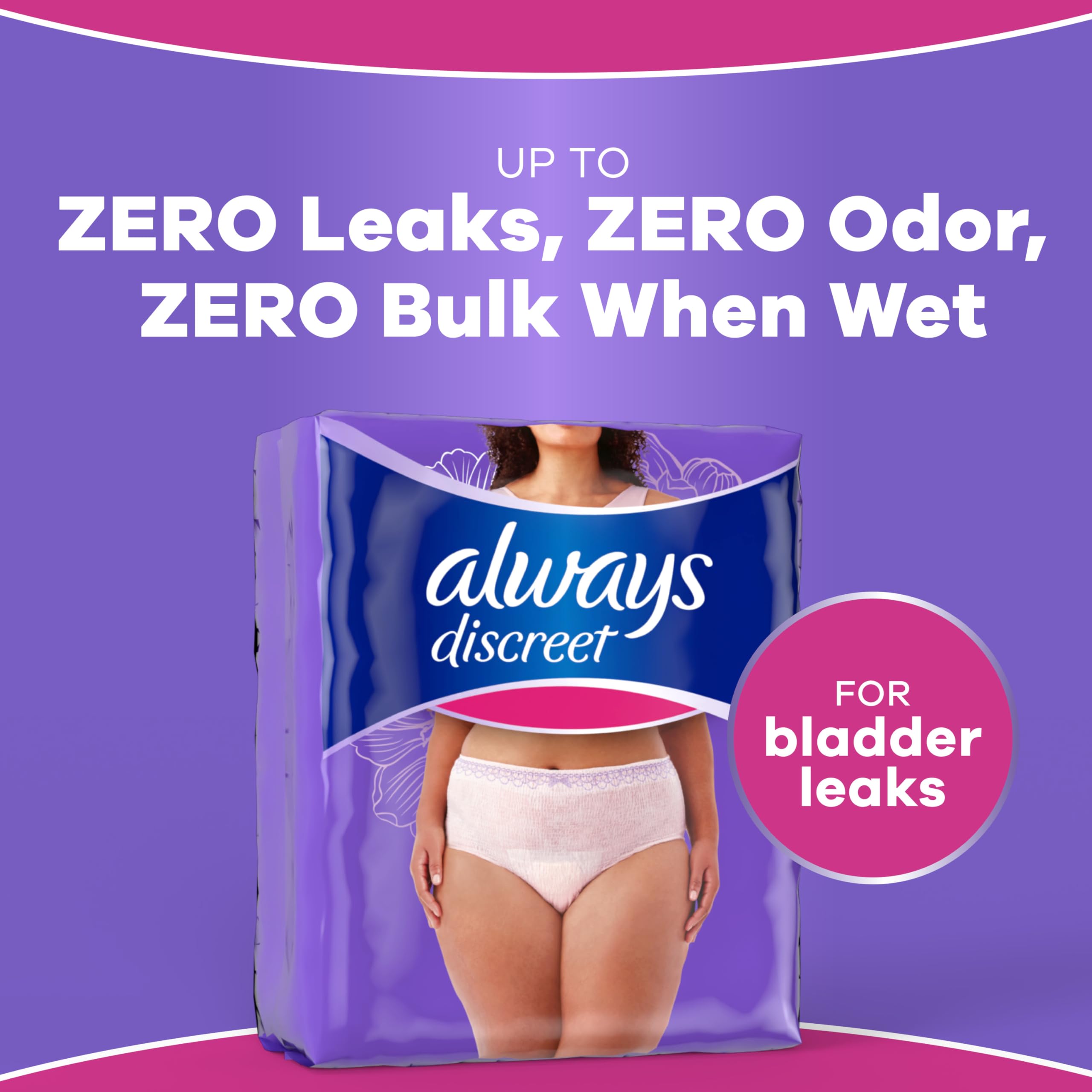 Always Discreet núcleo absorbente transformando líquido en gel eficazmente